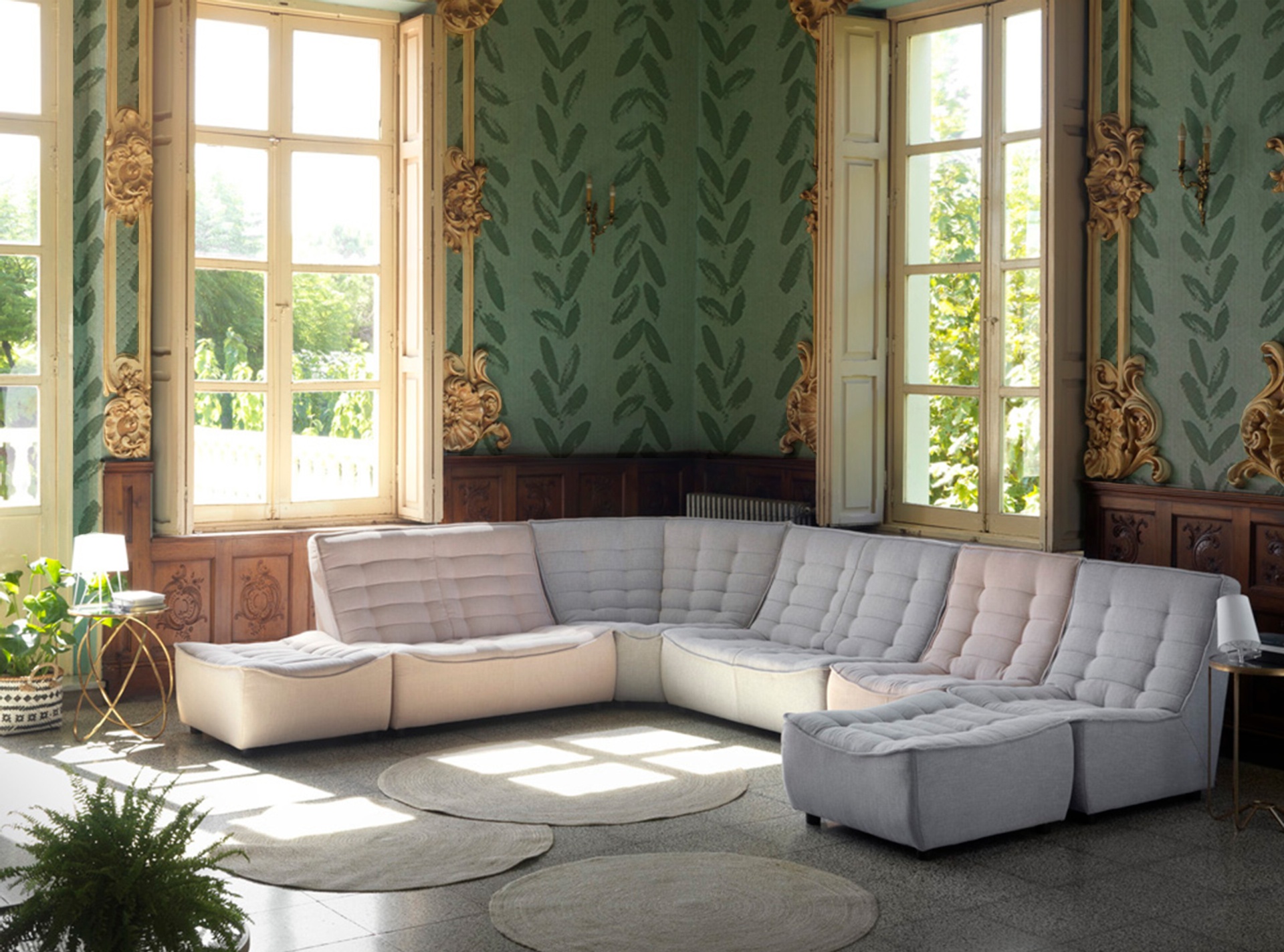 Sofa rinconero modelo Dasam, Chaise Longues